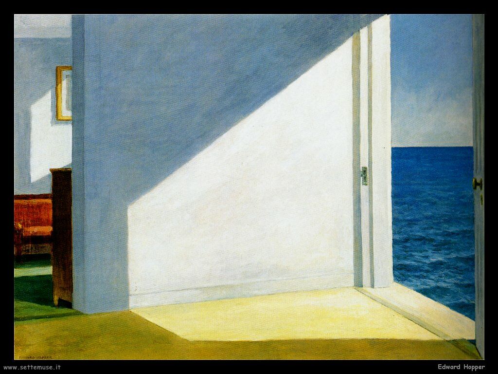 Edward Hopper : Morning light at the sea . The eternity of space-time 