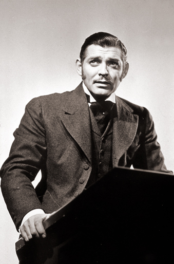 Clark Gable nel ruolo di Parnell in un film del 1937 