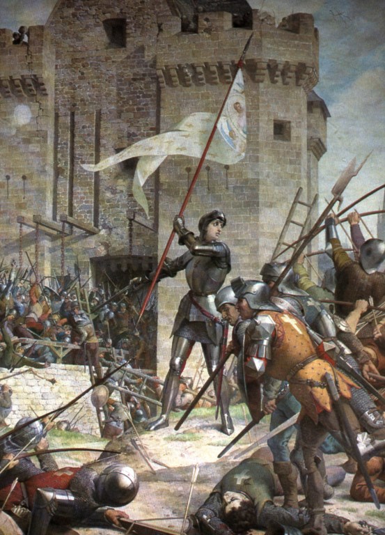 Jeanne all'assedio del castello d'Orléans. 