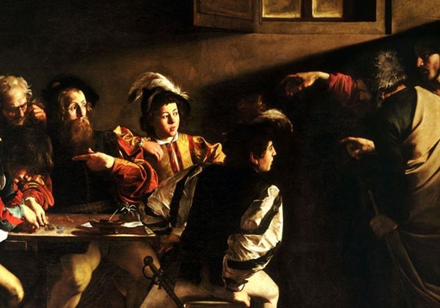 La chiamata di San Matteo (Levi) : Caravaggio 