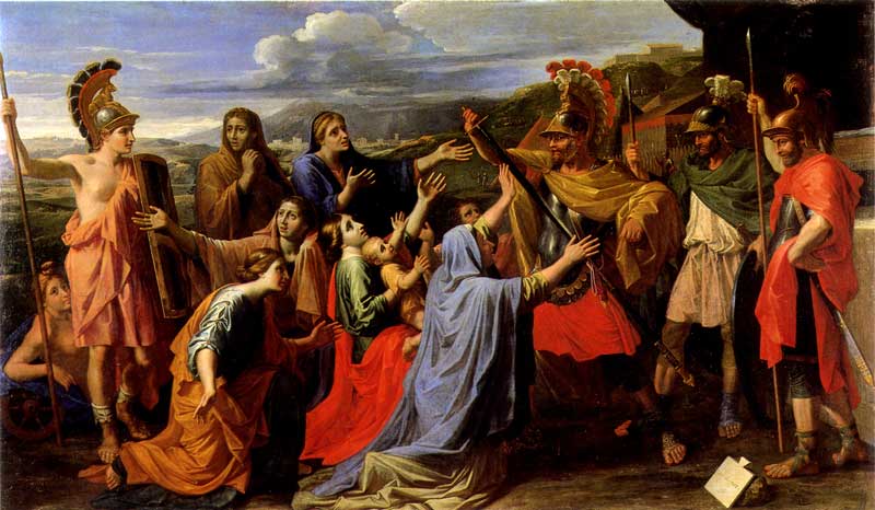 Nicolas Poussin : Volumnia ai piedi di Coriolano 