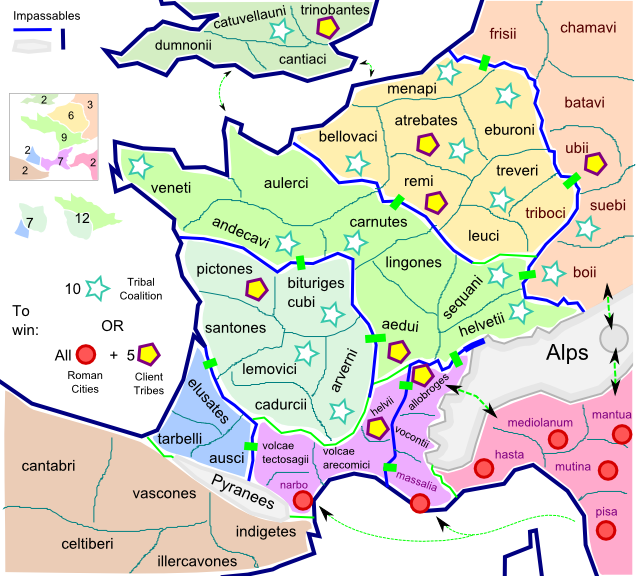 Gallia, Germania, Britannia : non c'è due, senza tre. 