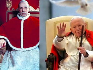 Gli amici: Pio XII e Giovanni Paolo II 