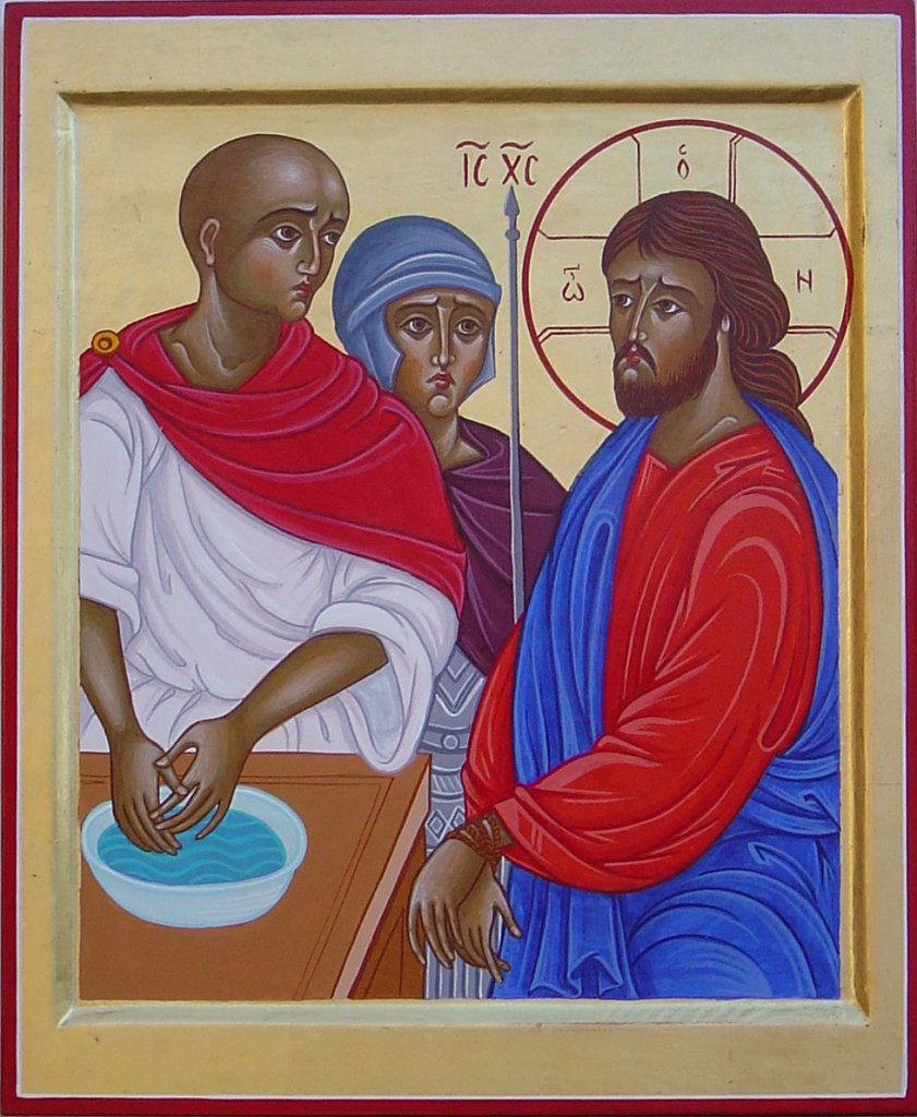 Pilato e Giuda (II). Gesù giudicato da Pilato (Etiopia)
