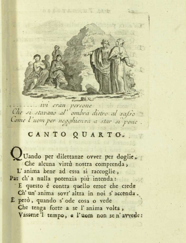 Omaggio a Dante (I) : Belacqua IV canto