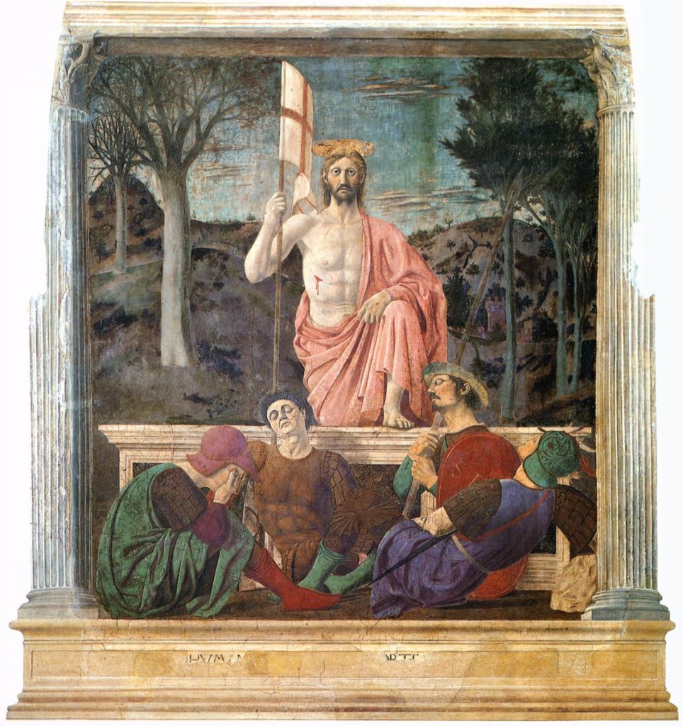 Piero della Francesca : Resurrezione (affresco )