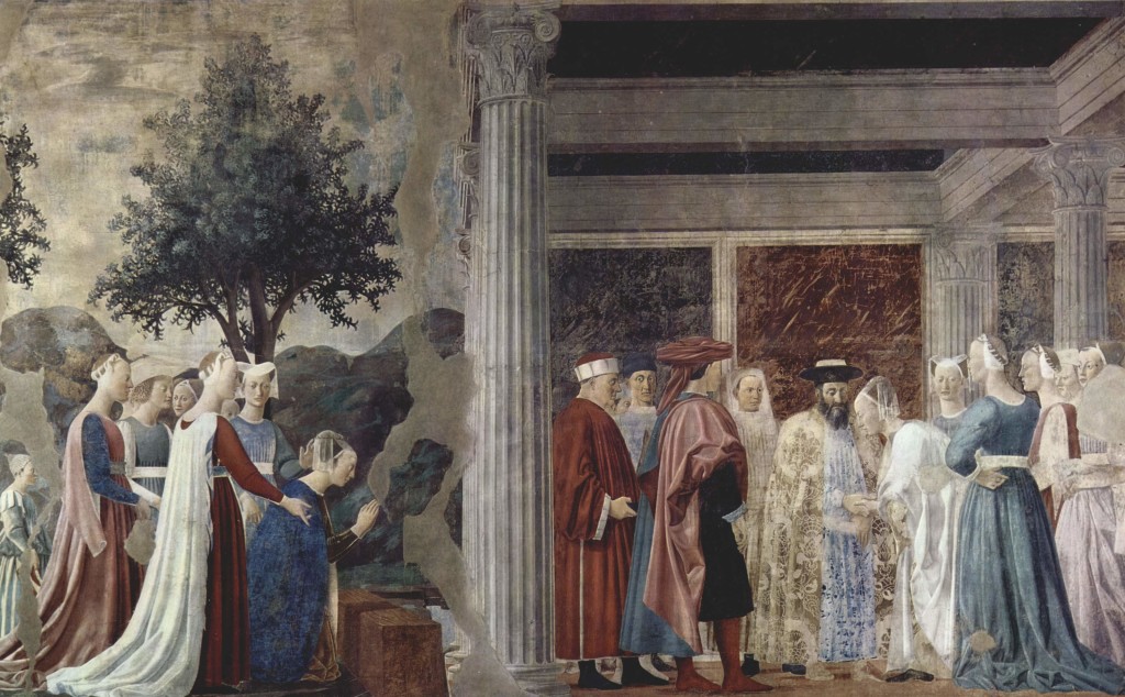 Pier della Francesca, il Pittore dell'Ineloquenza (VI)- La Regina di Saba di fronte a Salomone