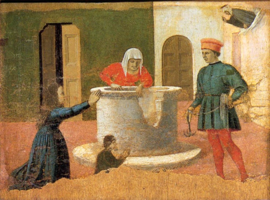 Piero, o la Pittura dell'Ineloquenza (II): Santa Elisabetta salva un bambino da un pozzo 
