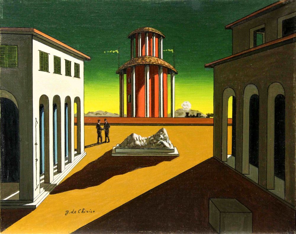 Piero, il Pittore dell'Ineloquenza (V), e precursore della Pittura Metafisica ("Piazza d'Italia" di Giorgio De Chirico) 