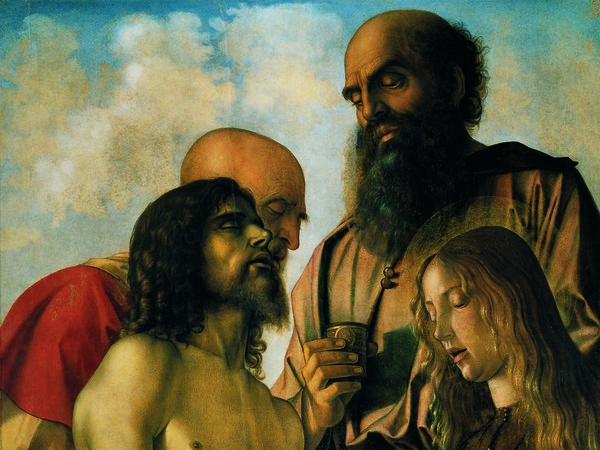 Pier della Francesca e Giovanni Bellini, pittori ieratici ? Qui "Il Compianto " di Giovanni Bellini 