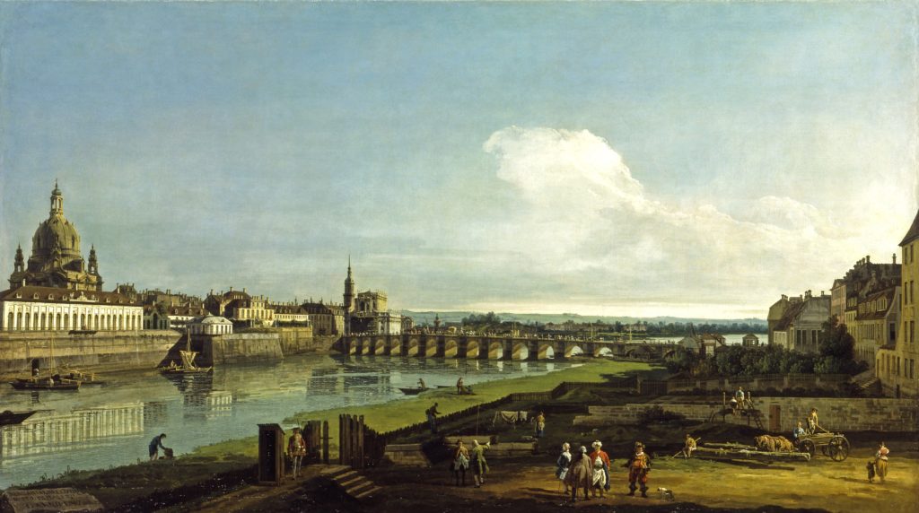  Bernardo_Bellotto,_il_Canaletto_-_Blick_auf_Dresden_mit_der_Frauenkirche_(North_Carolina_Museum_of_Art)