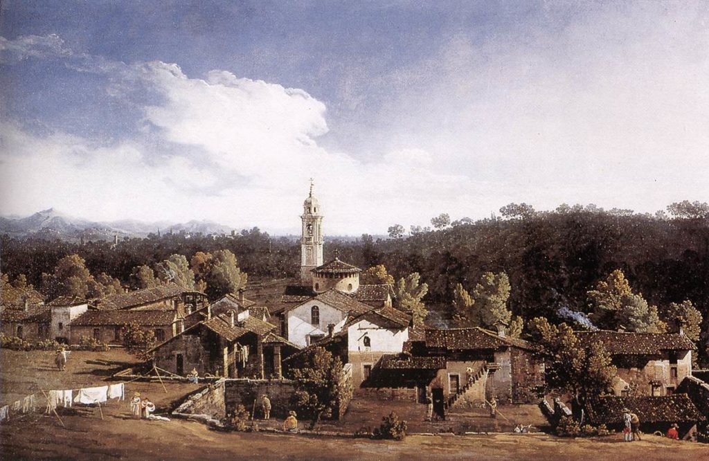 Bernardo Bellotto-Veduta di Gazzada (Varese) 