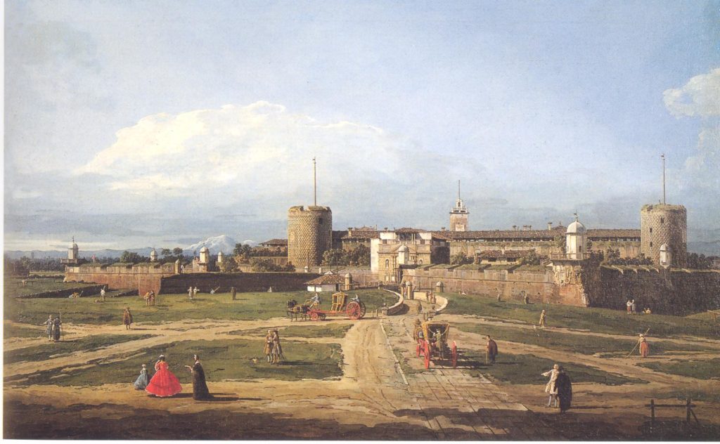 Bernardo Bellotto-Vienna vista dal Belvedere 