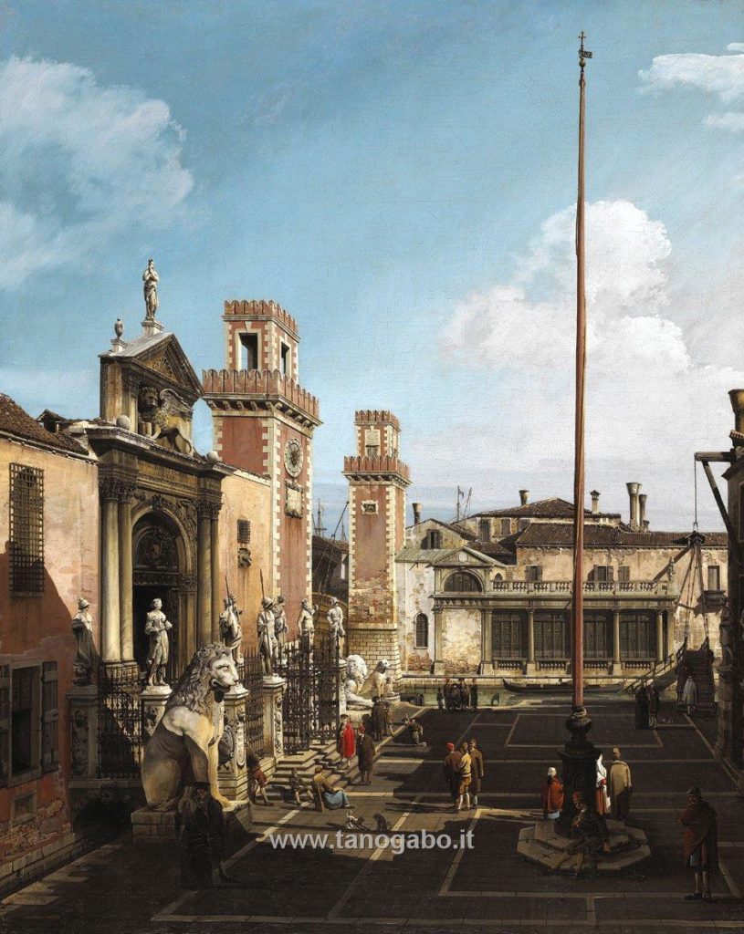 Bernardo Bellotto-Darsena e il Campo di Arsenale 