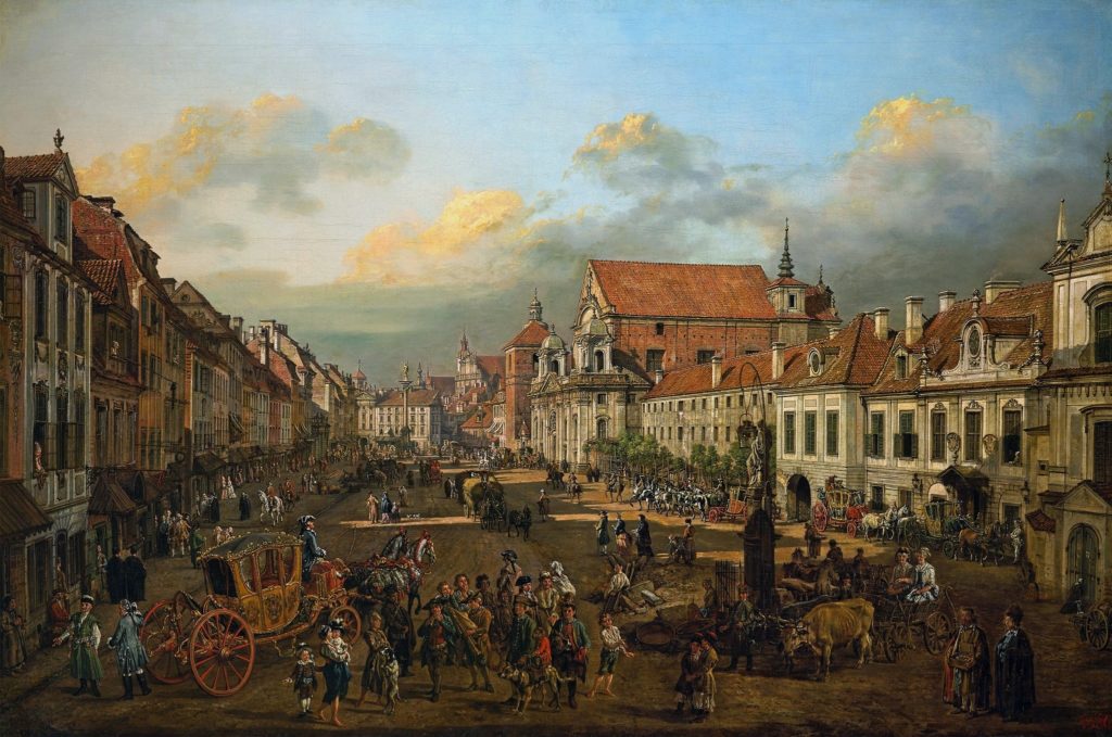 Bernardo Bellotto_Cracow_Suburb_leading_to_the_Castle_Square