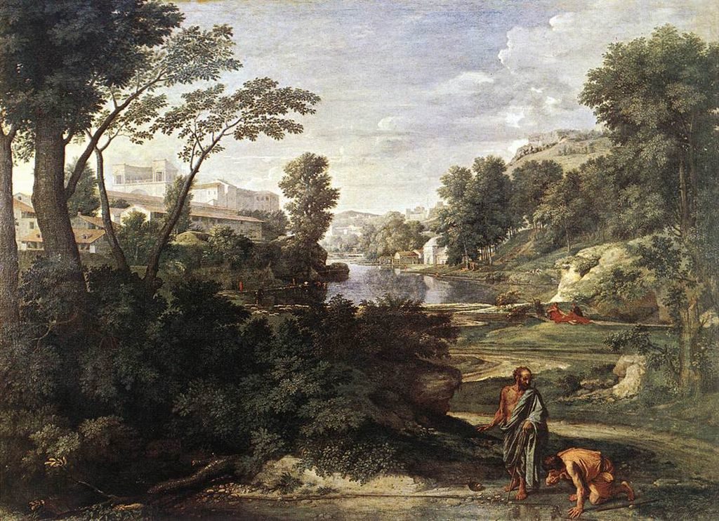  Poussin,_Nicolas_-_Paesaggio con Diogene _-_c._1647