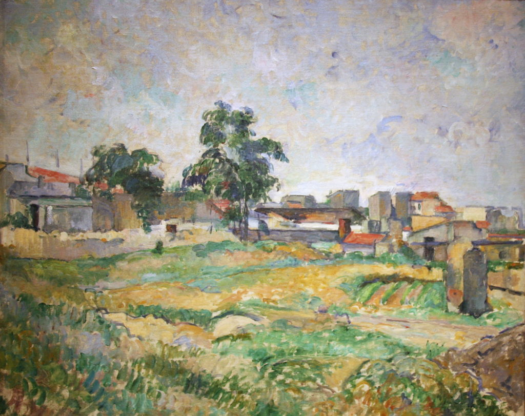 Paul Cézanne- Paesaggio vicino a Parigi 