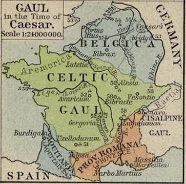 La Gallia ai tempi di Cesare 